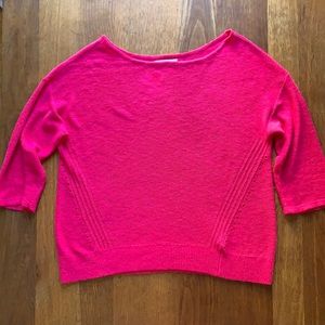 Anthropologie Oversized Pink/Magenta Sweater M